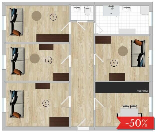 Fabryczna 5, Wilda, pokój w pobliżu centrum miasta