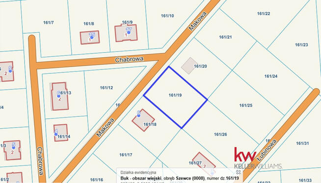 Działka inwestycyjna Szewce gm. Buk, Makowa