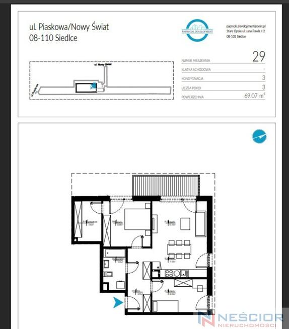 Nowa Inwestycja Mieszkanie 69.07m2
