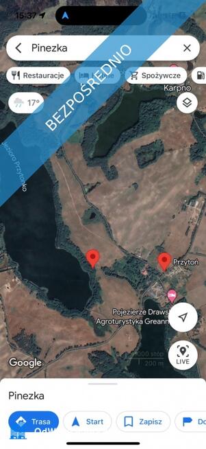 Sprzedam działki nad jeziorem