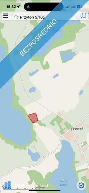 Sprzedam działki nad jeziorem