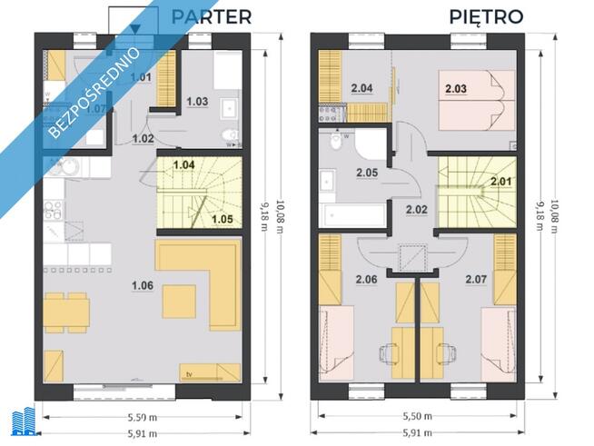 Żory Rogoźna | nowy dom szeregowy z ogrodem | 92m2 | 4 pokoje | 0% prowizji | 0% PCC