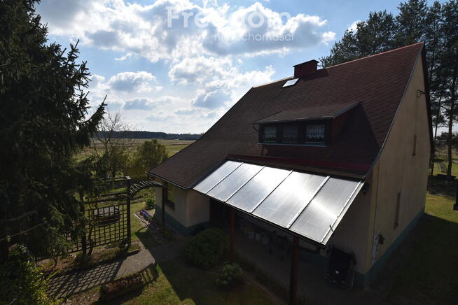 Działka 53 980 m2, 2 domy+b.gospodarczy,staw, las