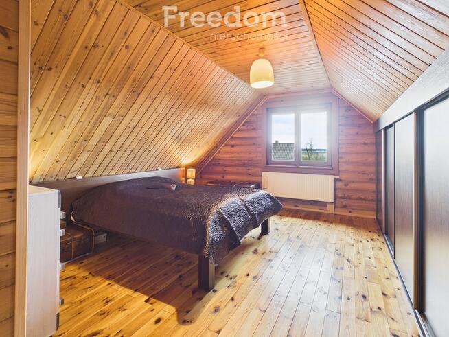 Dom z bali | ogród zimowy 47 m² | duża działka