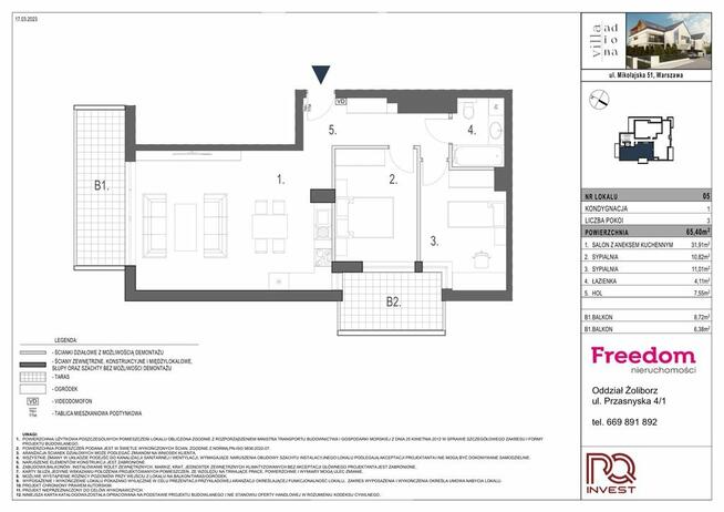 3 pokojowy apartament, Stare Włochy, od zaraz