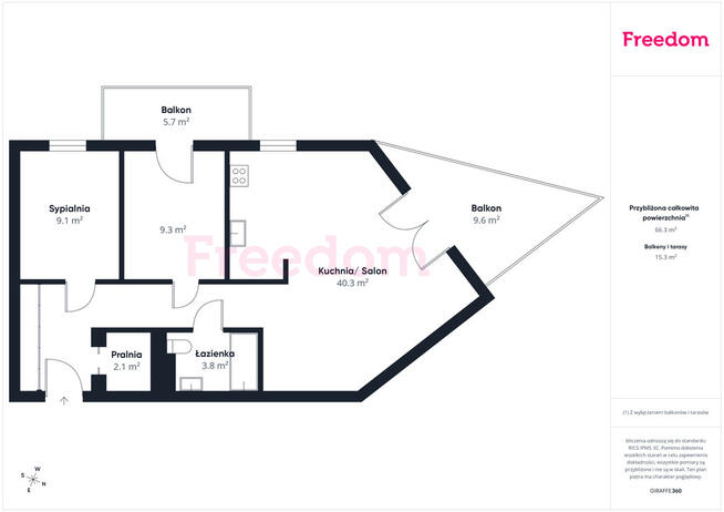 3 pokojowe mieszkanie z miejscem postojowym