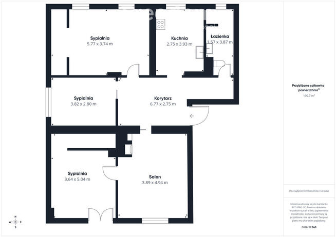Rodzinne 4 pokoje | 101 m² | kominek | Wilda