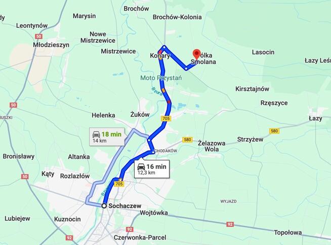 Działka rolna Wólka Smolana gm. Brochów,