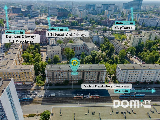 Mieszkanie Wrocław gm. Wrocław-Stare Miasto Stare Miasto, Grabiszyńska