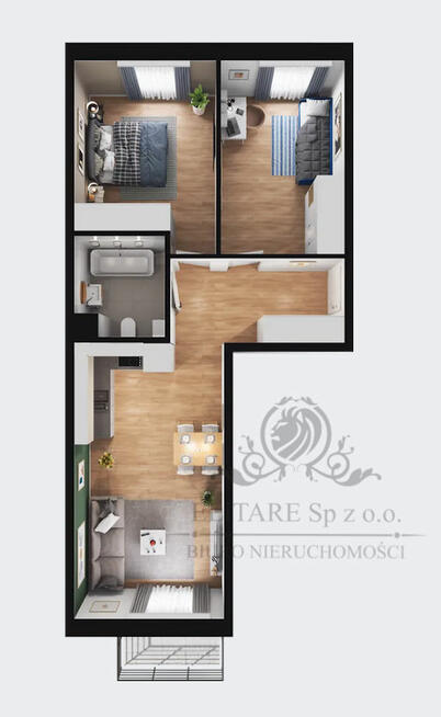 GOTOWE! Mieszkanie 3pok, 56,91m2 z balkonem/ Krzyki, Brochów, Wrocław