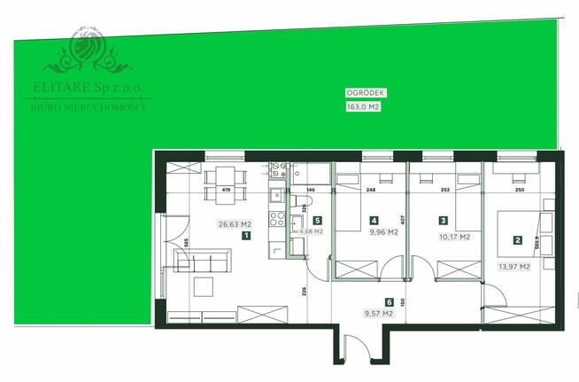 Mieszkanie 4pok. o pow 74,99m2 z ogrodem 163m2/ Żerniki Strachowicka