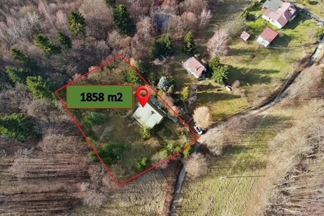 Dom przy lesie 1858 m² działki – Bielsko
