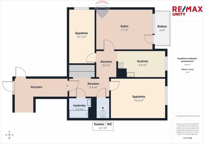 3 pokoje, winda, balkon, Armii Krajowej