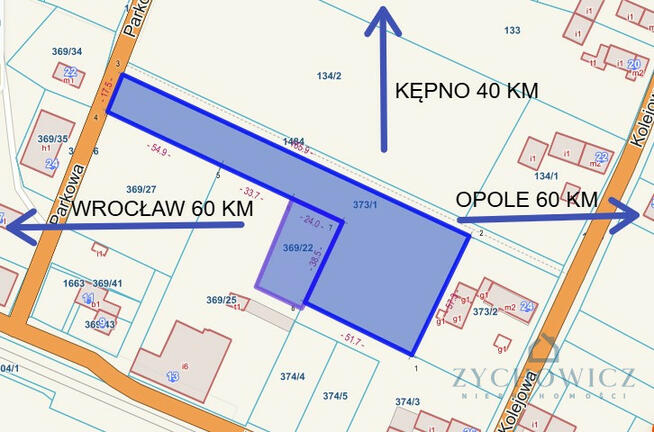 Działka inwestycyjna Namysłów,
