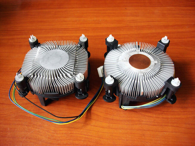 LGA 775, LGA775. Wentylator, radiator. 2 sztuki. Nie używane