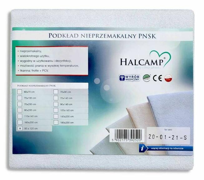 Prześcieradło nieprzemakalne z gumką w narożnikch 90x200