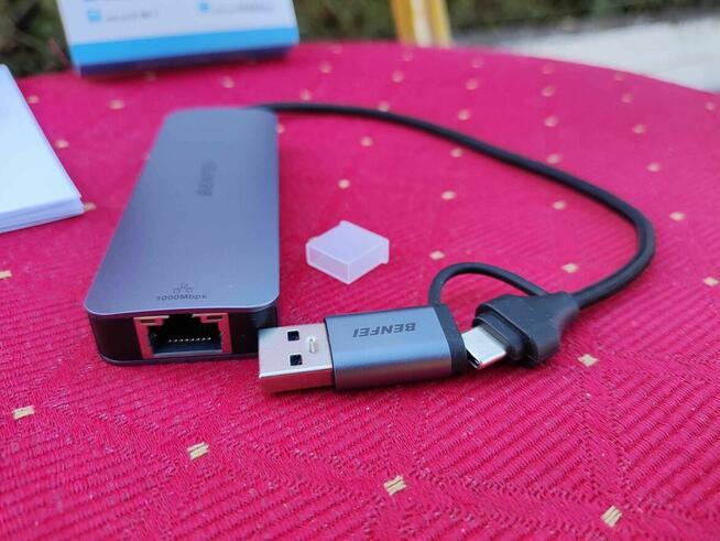 Hub Adapter Stacja dokująca USB-C USB3.0 Ethernet RJ45 BENFEI