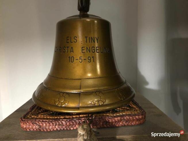 Stary dzwon okrętowy Rok 1991 Vintage marynistyka Super stan
