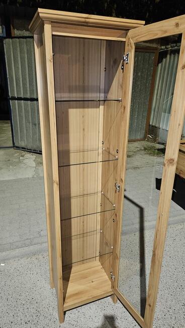 Sprzedam witryna regał szkło ikea grevback dąb niepoobijana