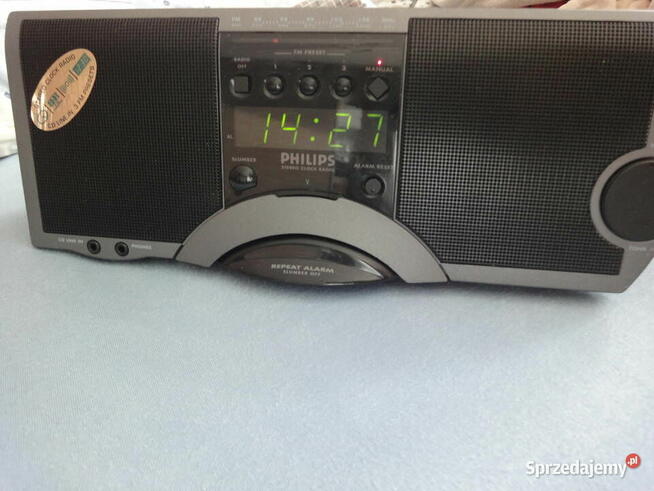 Radiobudzik stereo Philips-klasyk z lat 80-tych