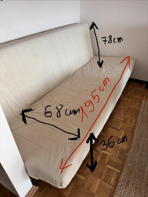Sofa wersalka IKEA 195x120cm oddam