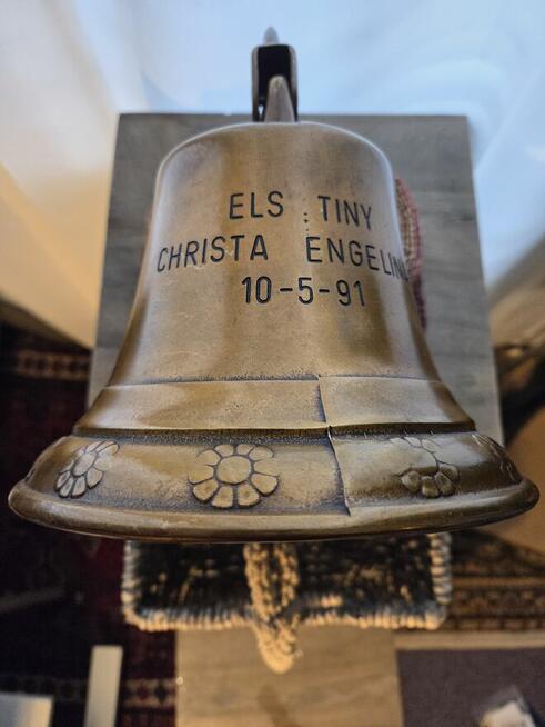 Stary dzwon okrętowy Rok 1991 Vintage marynistyka Super stan