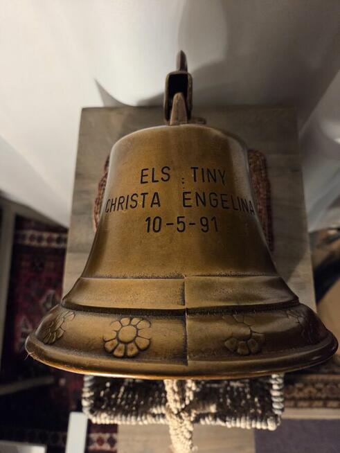 Stary dzwon okrętowy Rok 1991 Vintage marynistyka Super stan