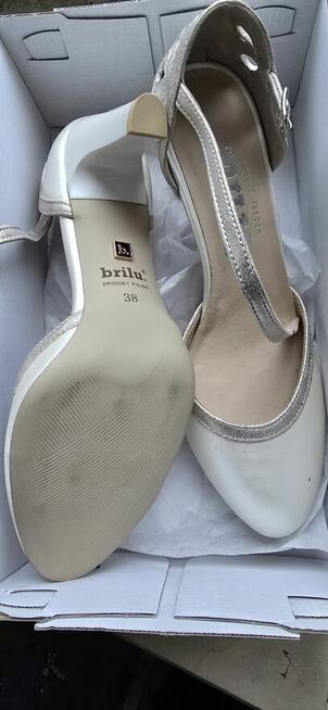 Buty ślubne czółenka roz.38 NOWE