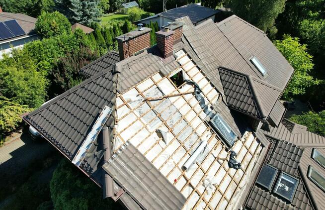 Naprawa dachu po kunie - KATOWICE