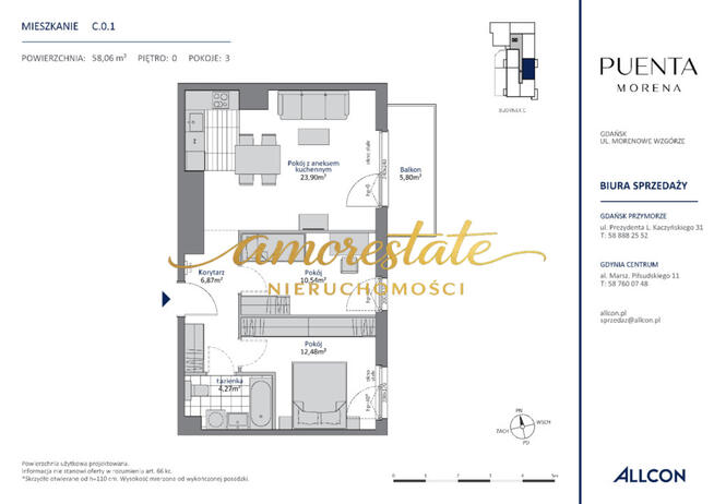 Własny kawałek Gdańska z pięknym widokiem!