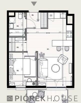 2-pokojowe mieszkanie na Mokotowie