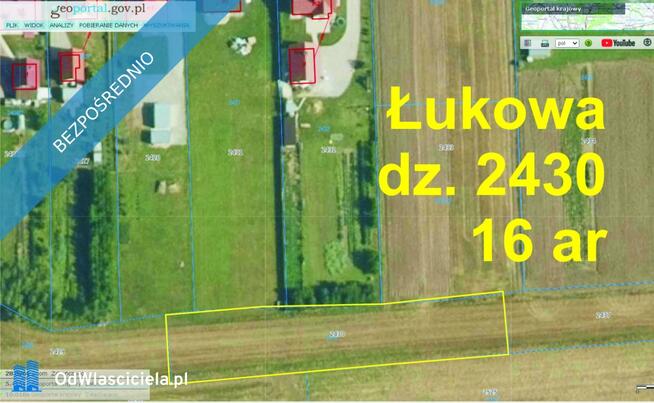 działka rolna Łukowa k/Tarnowa