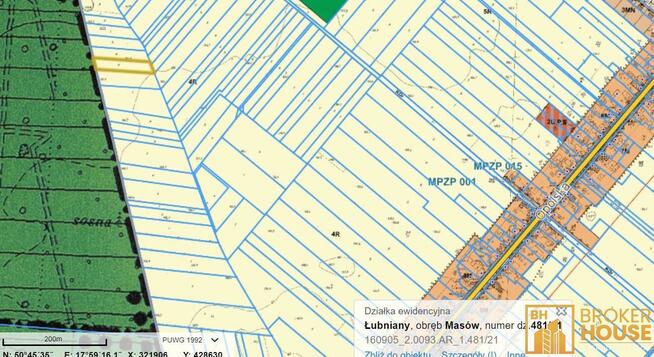 Działka rekreacyjna Masów gm. Łubniany