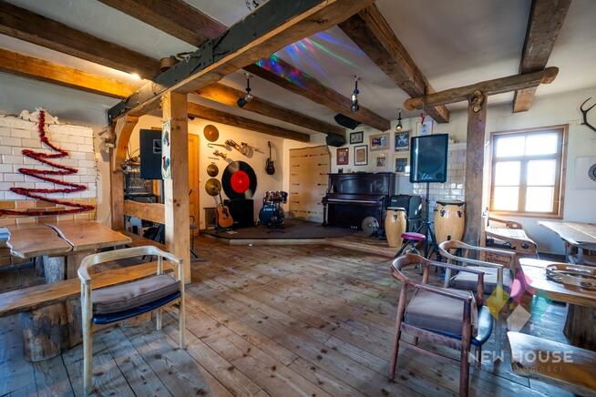 Zdory, dom z bala na działce 6471 m2, basen, sauna