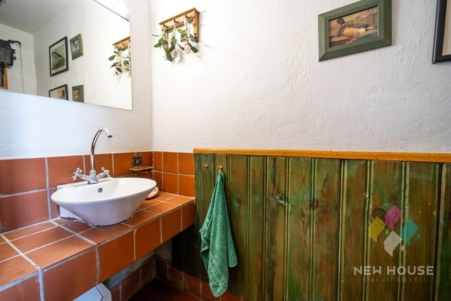 Zdory, dom z bala na działce 6471 m2, basen, sauna