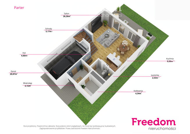 Rusocin, dom w zabudowie Bliźniaczej