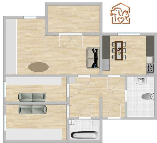 Os. Na Stoku 64, Na Stoku, 3 pokoje pet friendly