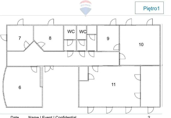 Całe piętro na wynajem, przestronna przestrzeń