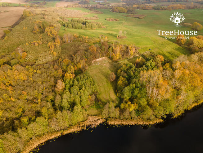 Przepiękna działka siedliskowa z linią brzegową