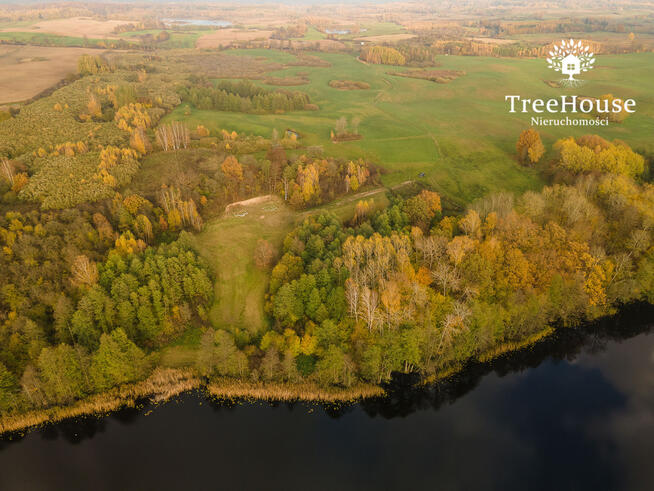 Przepiękna działka siedliskowa z linią brzegową