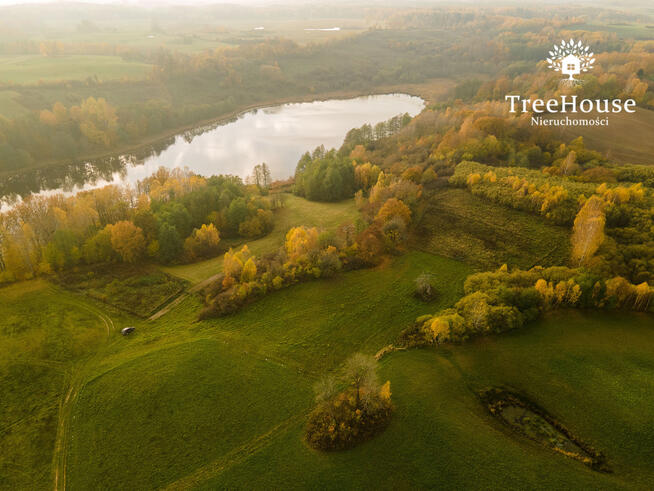 Przepiękna działka siedliskowa z linią brzegową