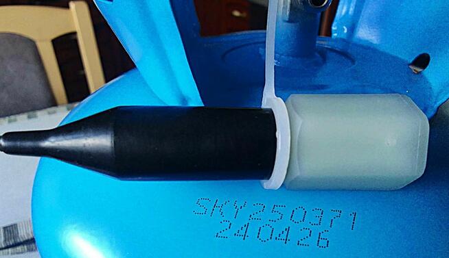 Butla po gazie Hel poj. 7l. (0,21m3) 45 bar BalloonGaz blue