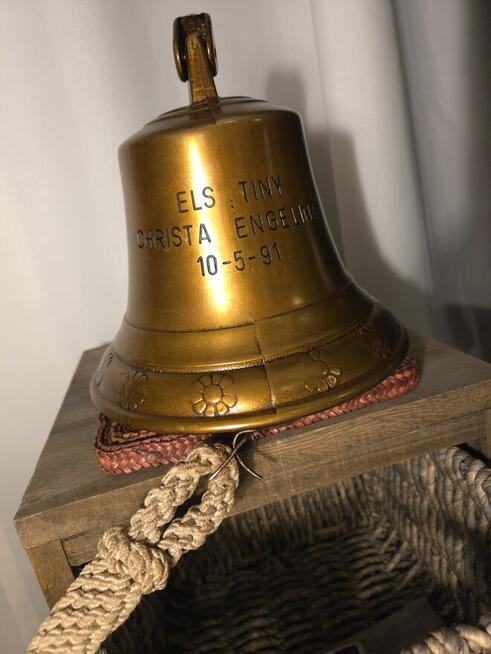 Stary dzwon okrętowy Rok 1991 Vintage marynistyka Super stan