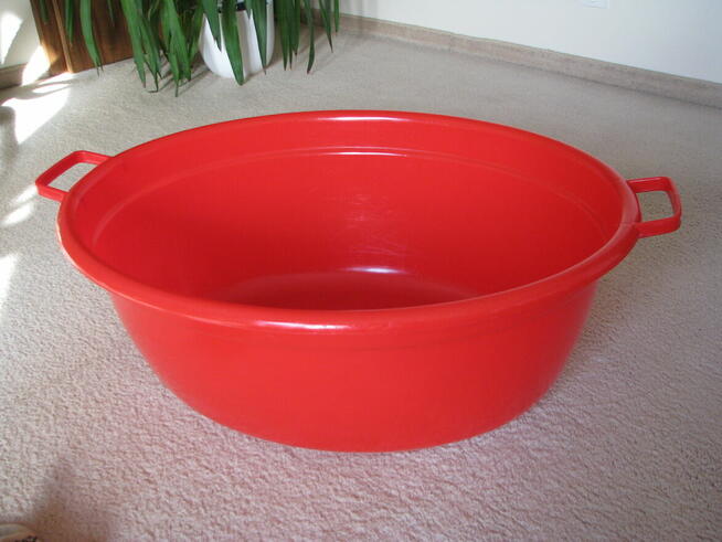 Duża miska wanienka owalna 74 cm 60 litrów na pranie miednic