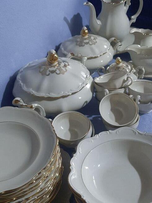 Porcelana francuska Limoges i niemiecka