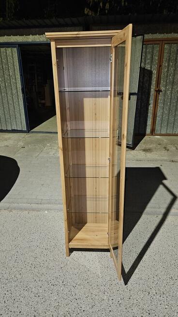 Sprzedam witryna regał szkło ikea grevback dąb niepoobijana