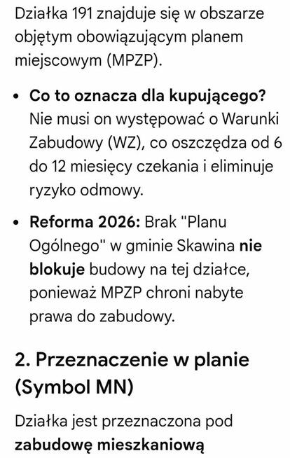 Działka budowlana 1000m Facimiech gm.Skawina cisza, spokój