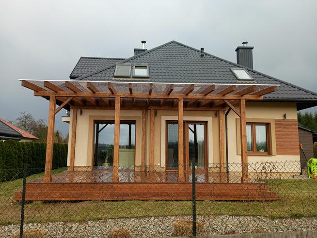 Taras drewniany, zadaszenie tarasu, altana, pergola Rzeszów