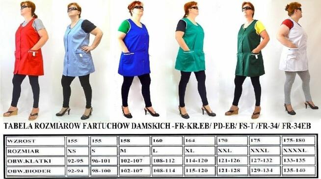 Fartuchy damskie Rates Producent.