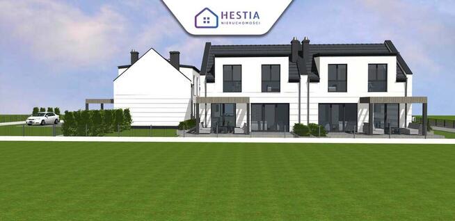 Bliźniak w Dobrej, 2 miejsca park., ogród